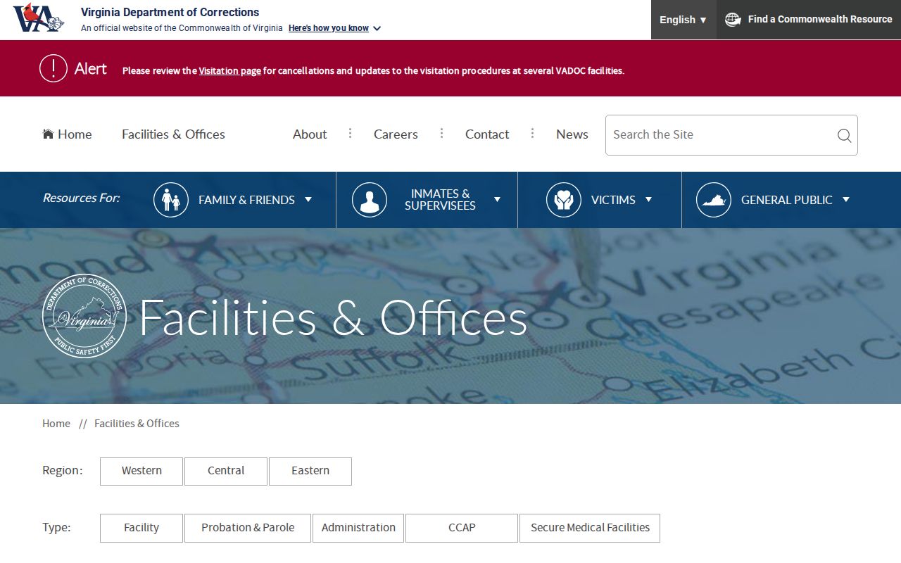 Culpeper County parole and probation District 26 directory